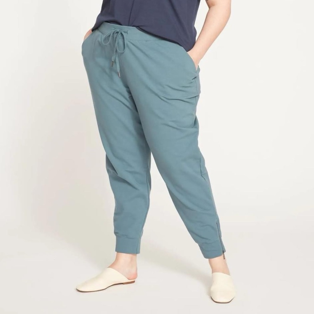 Universal Standard Teal Track Joggers
